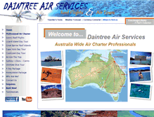 Tablet Screenshot of daintreeair.com.au